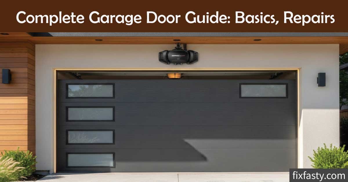 Complete Garage Door Guide: Basics, Repairs & Maintenance