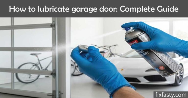 how to lubricate garage door
