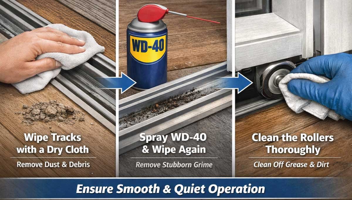 Clean the Tracks and Rollers Thoroughly