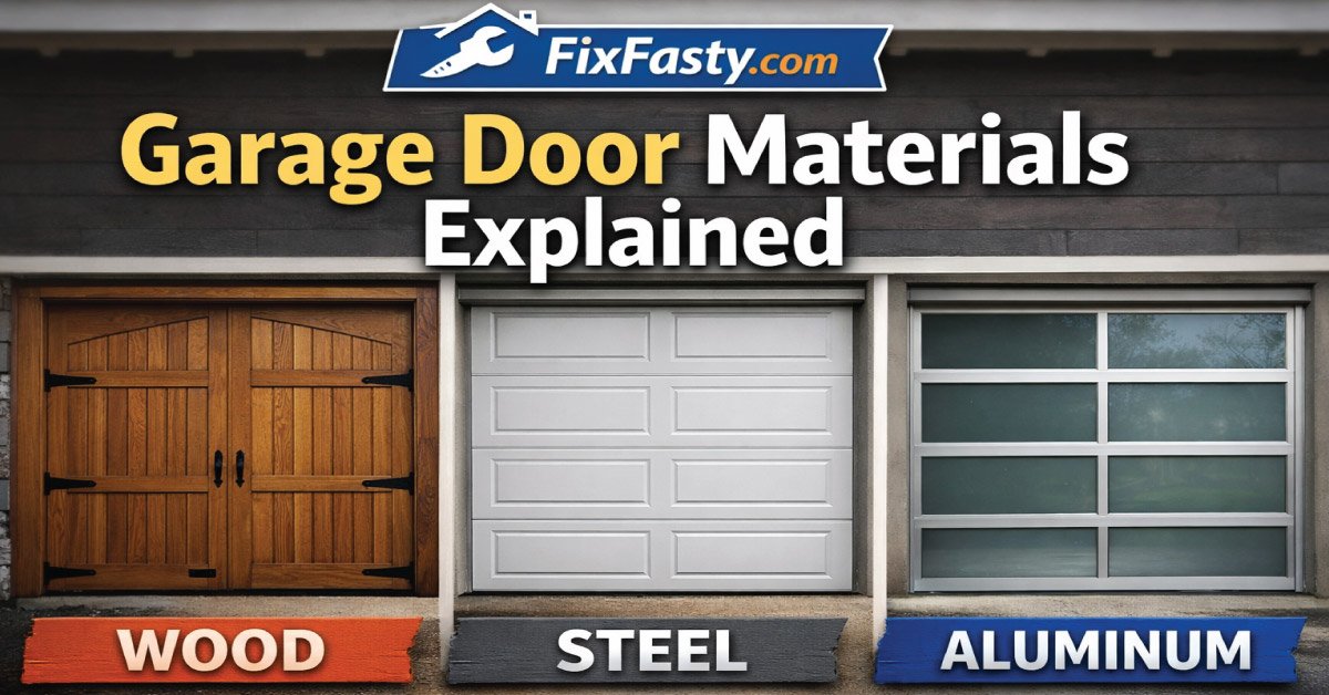 Garage Door Materials Explained (2026): Wood vs Steel vs Aluminum