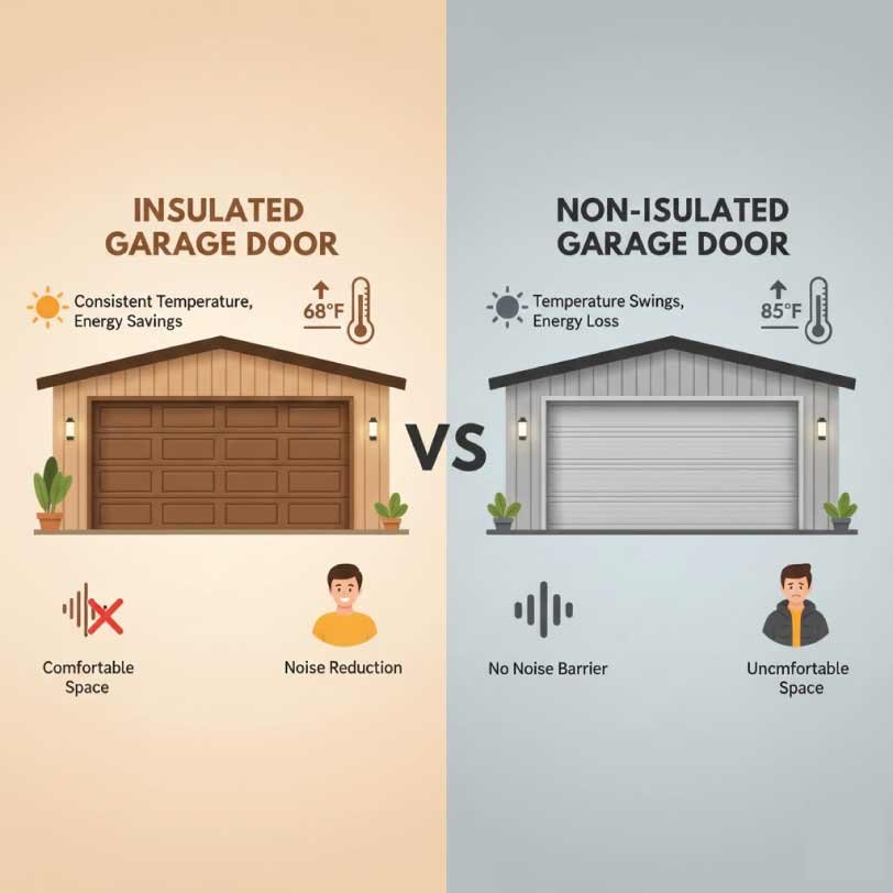 Insulated vs. Non-Insulated Garage Doors