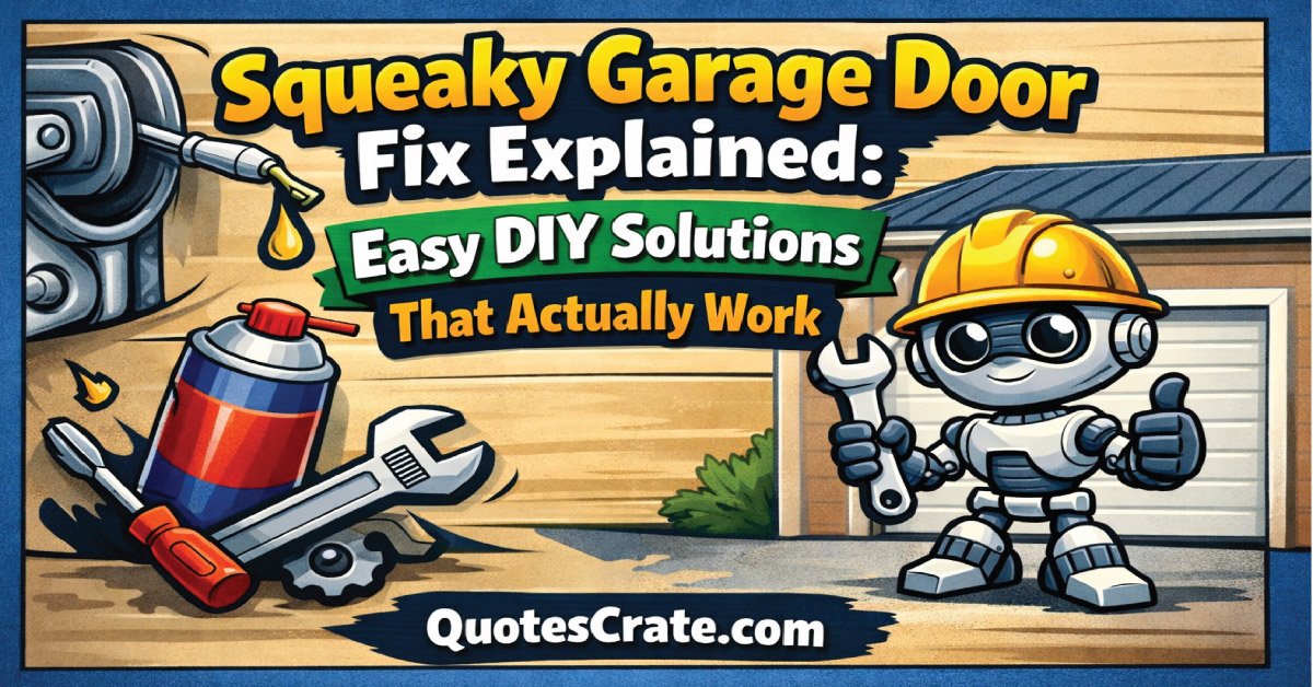 Squeaky Garage Door Fix Explained: Easy DIY Solutions That Actually Work