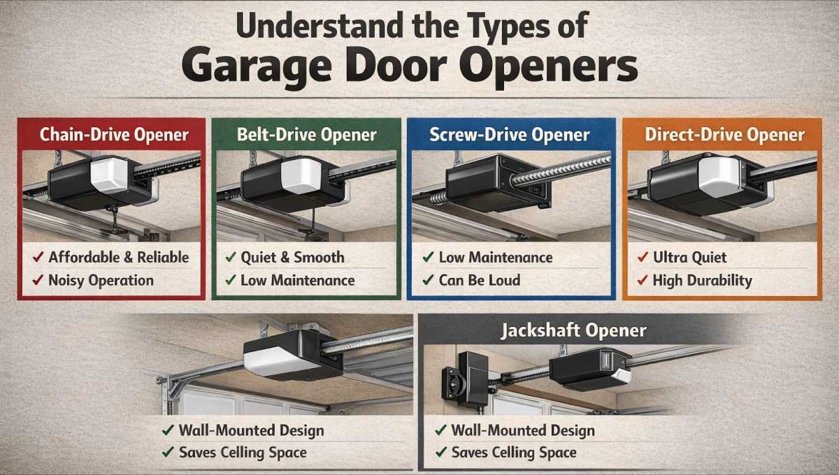 Understand the Types of Garage Door Openers