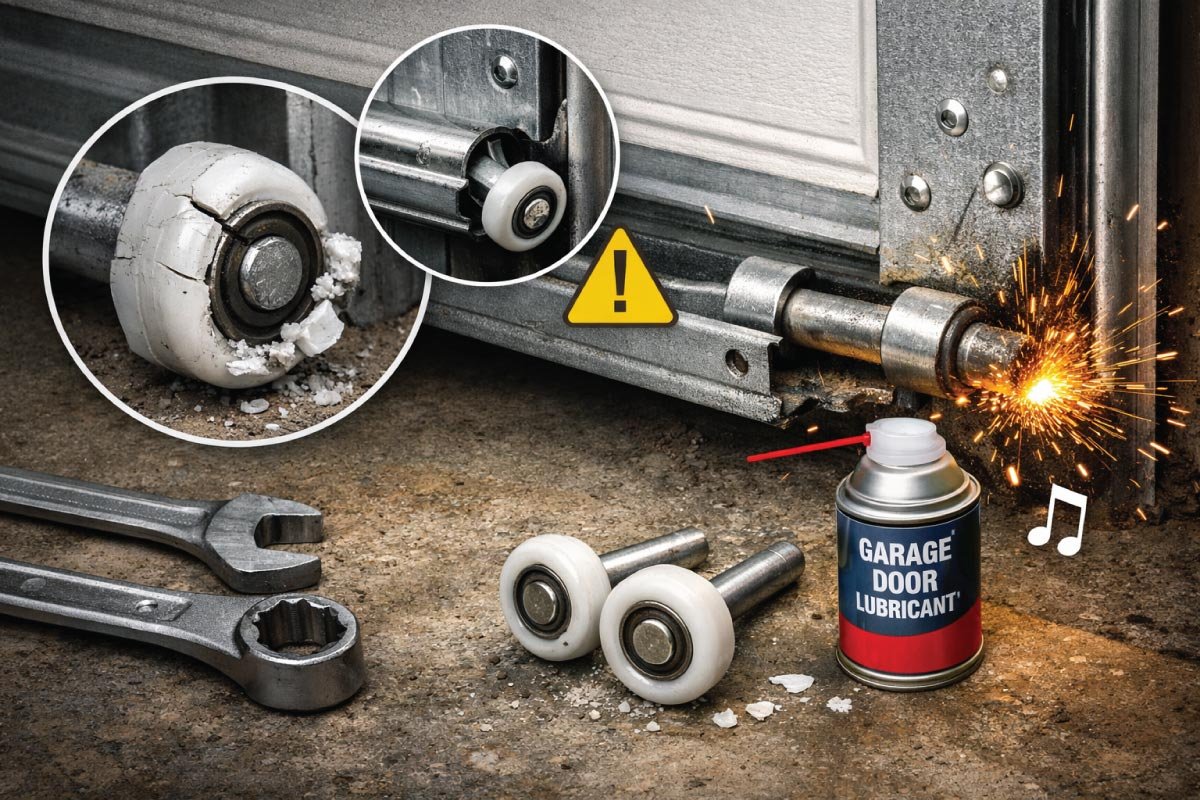 Examine the Garage Door Rollers