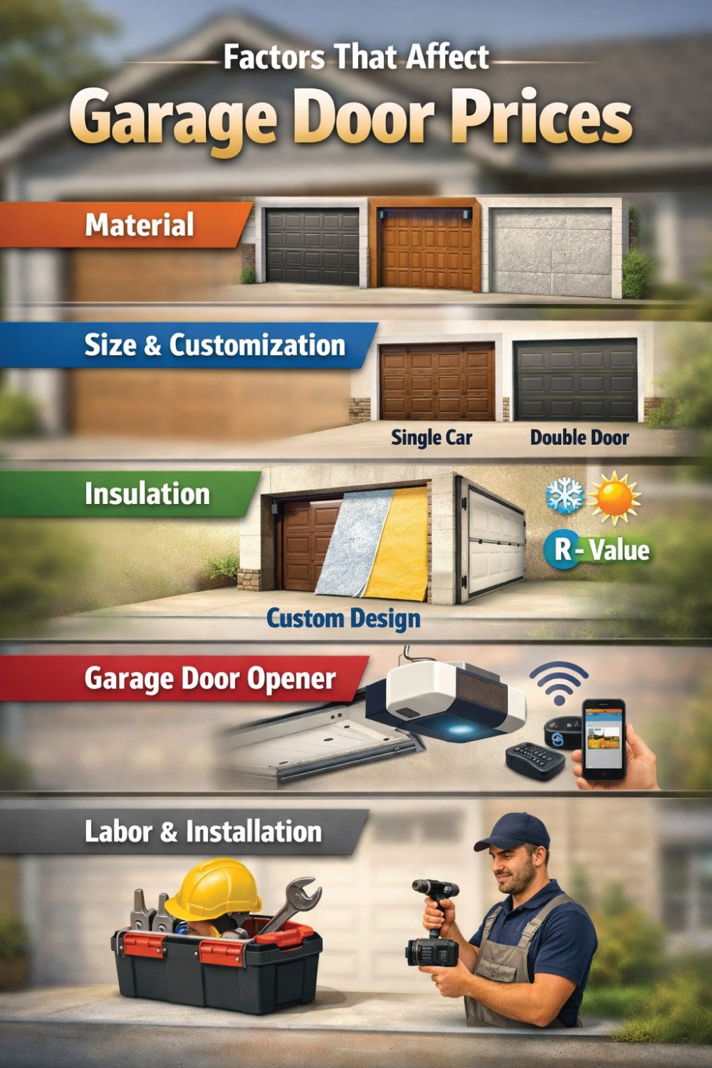 Factors That Affect Garage Door Prices