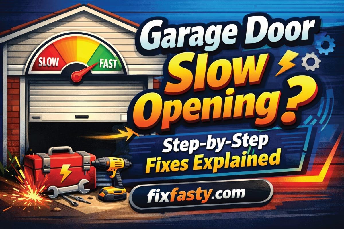 Garage Door Slow Opening? Step-by-Step Fixes Explaine