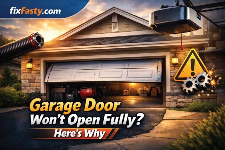 Garage Door Won’t Open Fully? Here’s Why