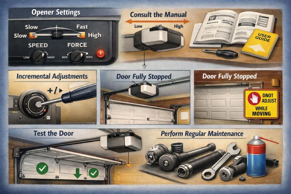 How to Safely Adjust Garage Door Opener Settings