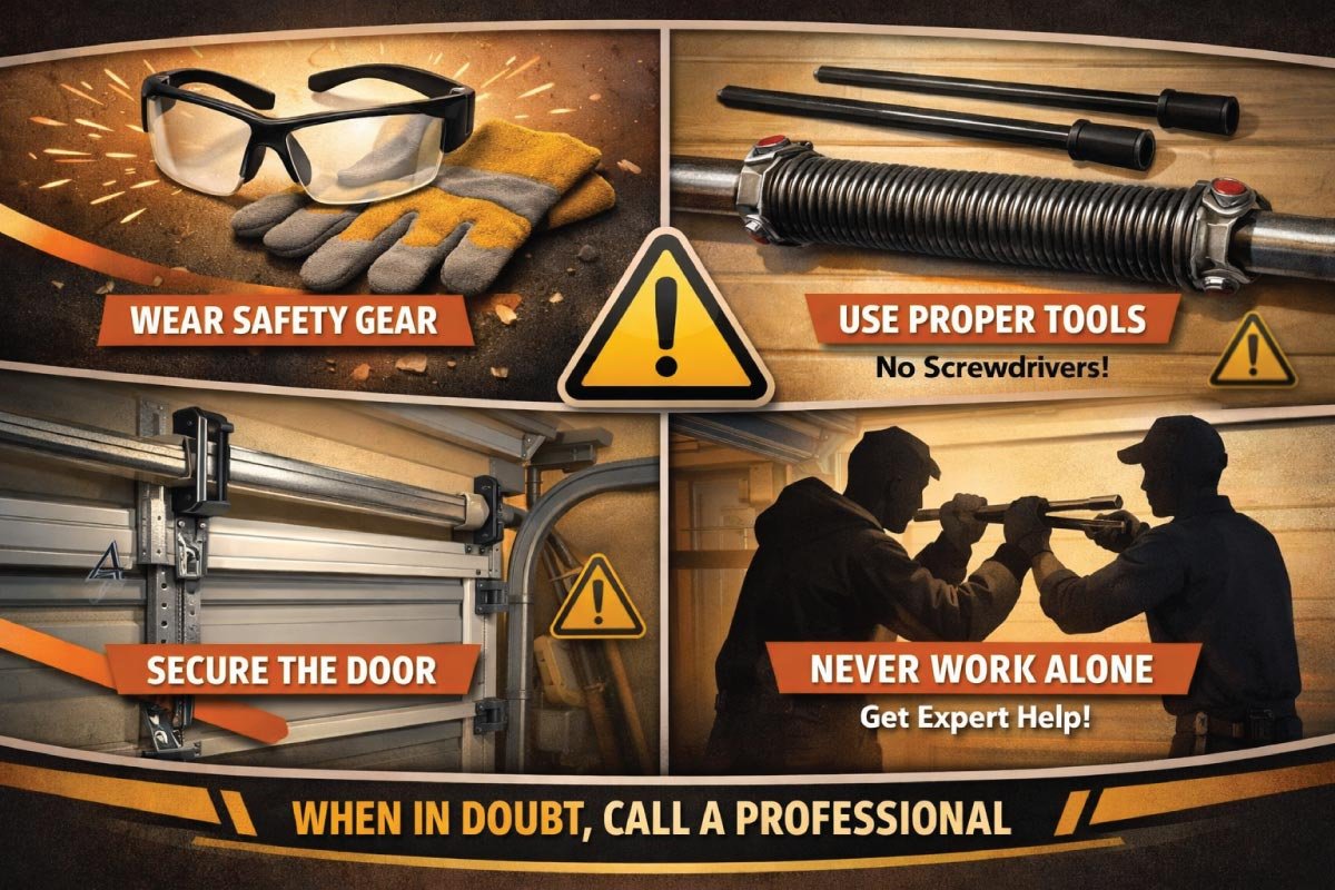 Safety Precautions for Garage Door Spring Repairs