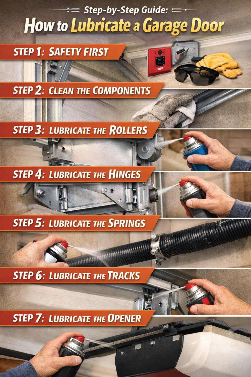 Step-by-Step Guide: How to Lubricate a Garage Door