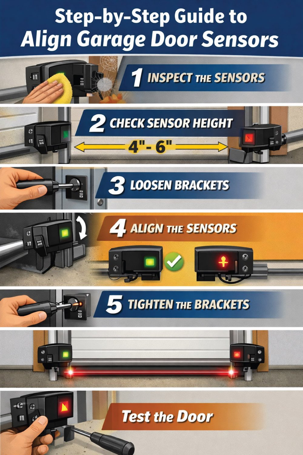 Step-by-Step Guide to Align Garage Door Sensors