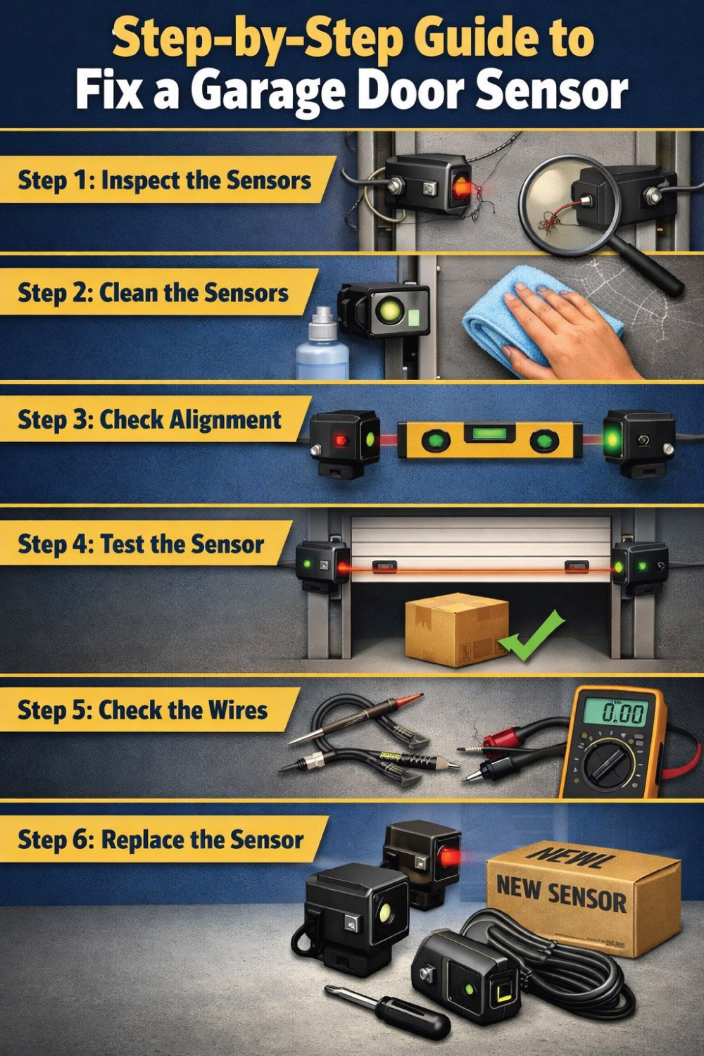 Step-by-Step Guide to Fix a Garage Door Sensor