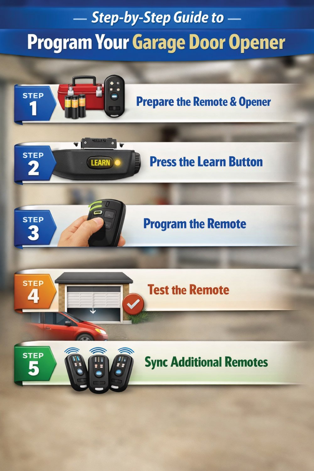 Step-by-Step Guide to Program Your Garage Door Opener