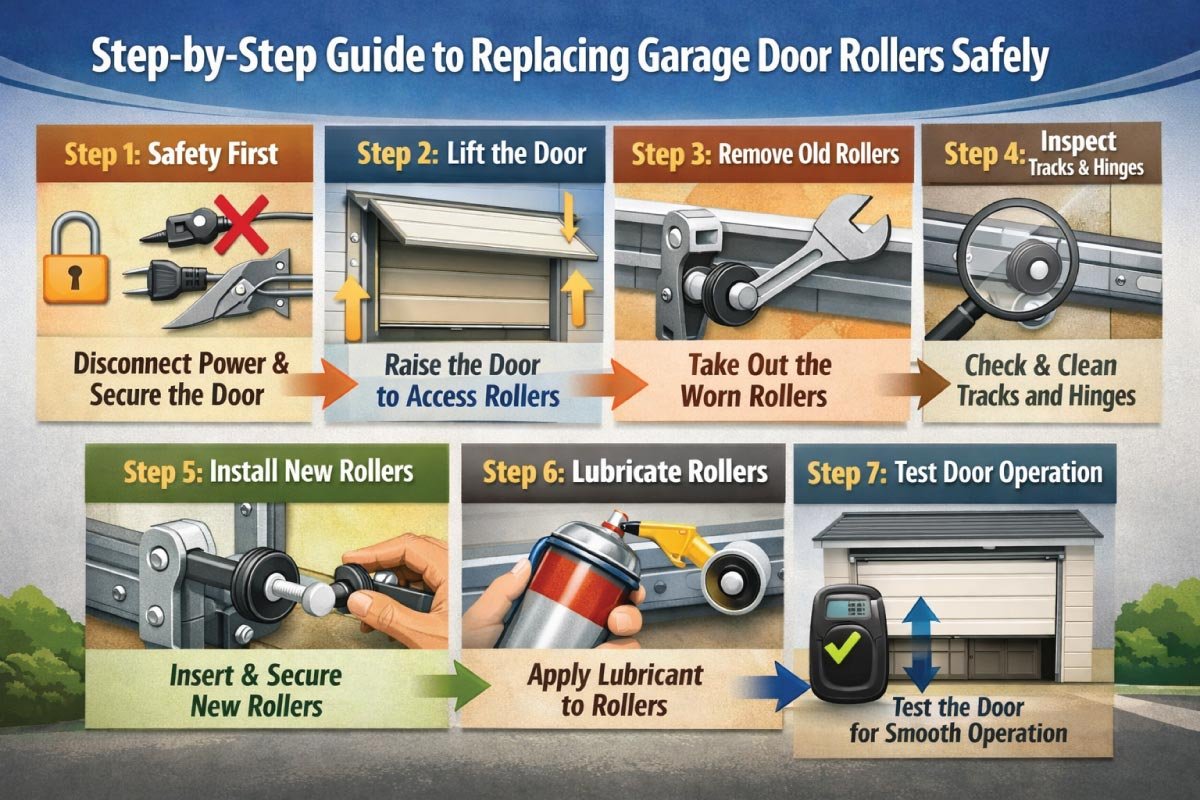 Step-by-Step Guide to Replacing Garage Door Rollers Safely
