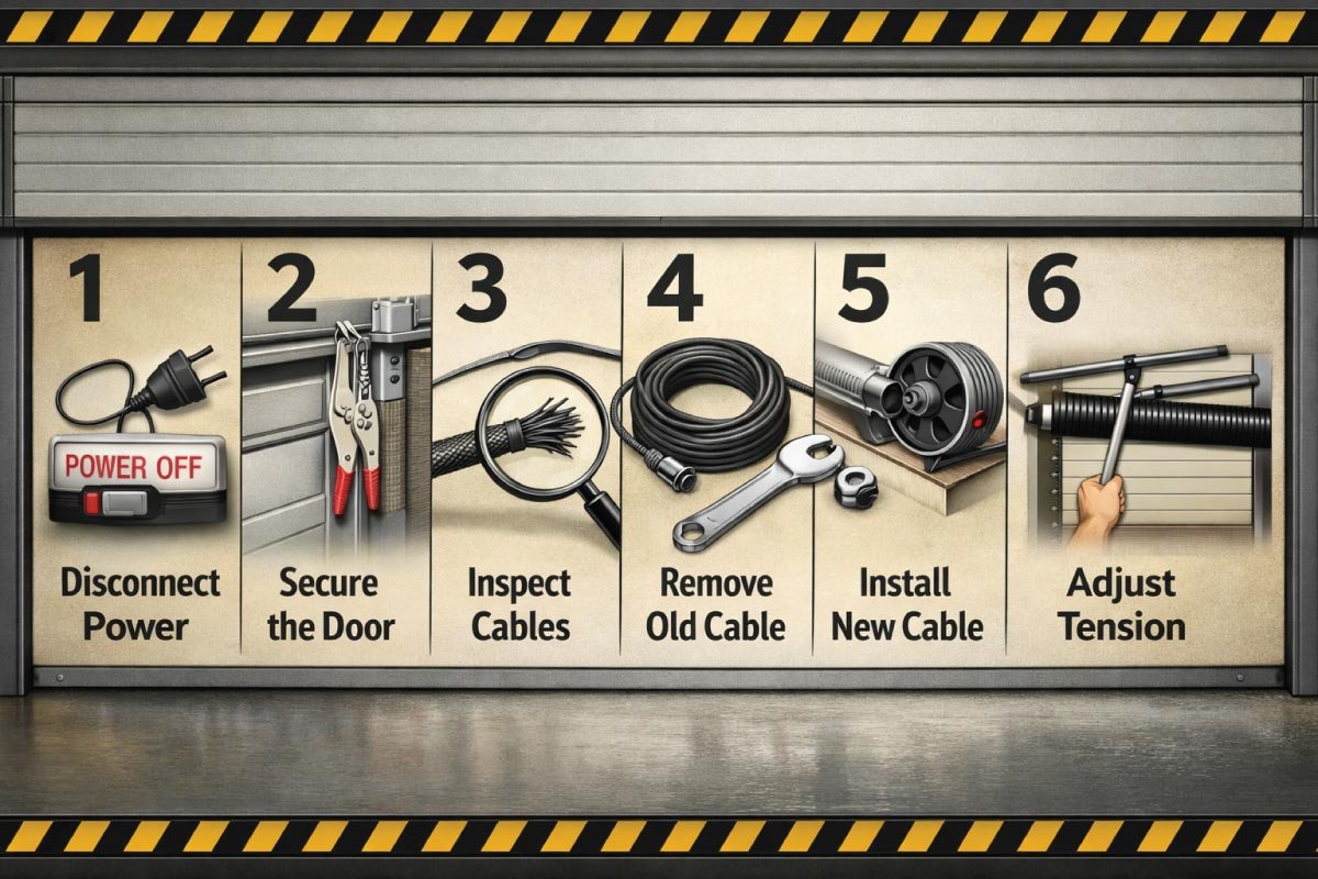 Step-by-Step Guide to Safely Repairing a Garage Door Cable