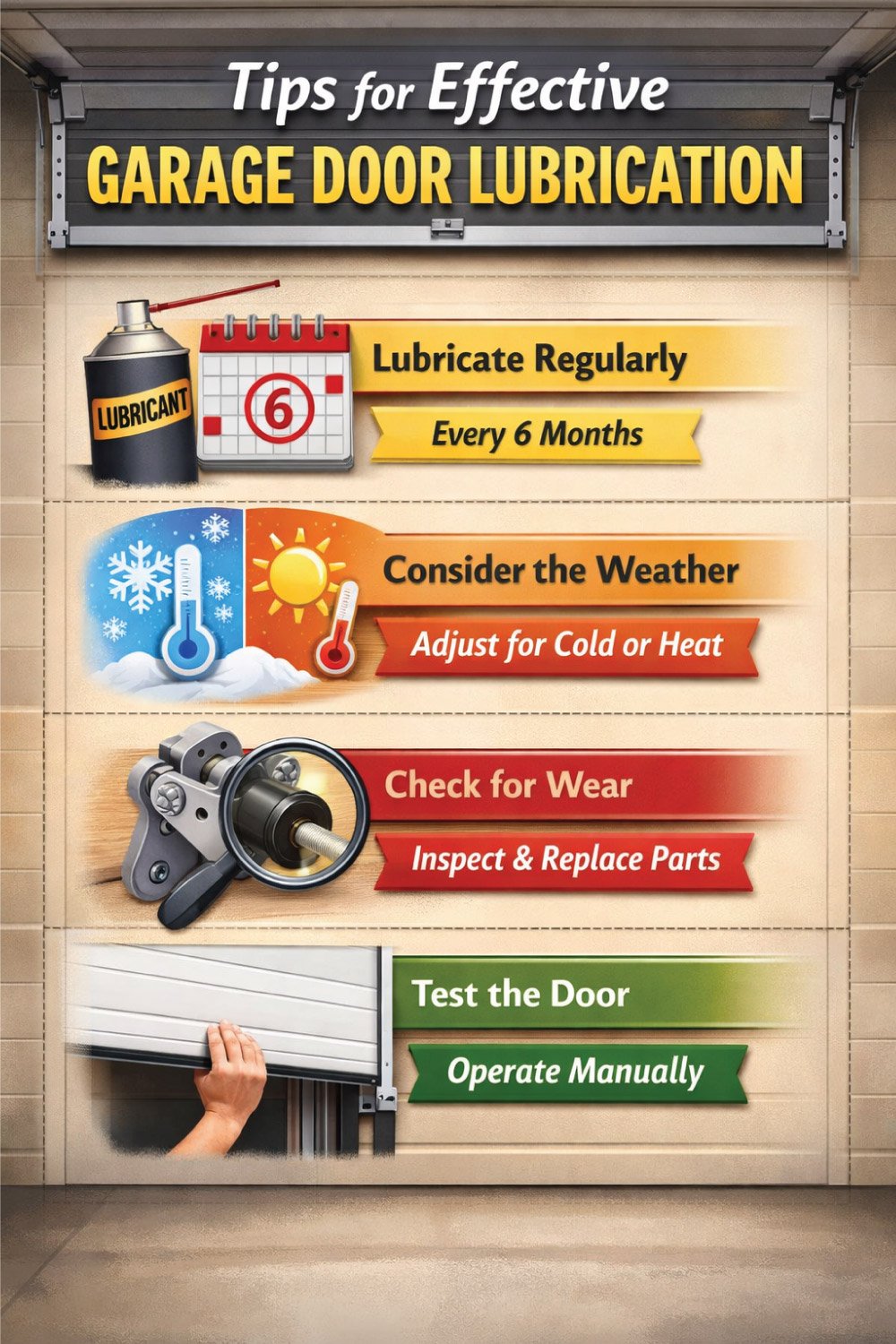 Tips for Effective Garage Door Lubrication