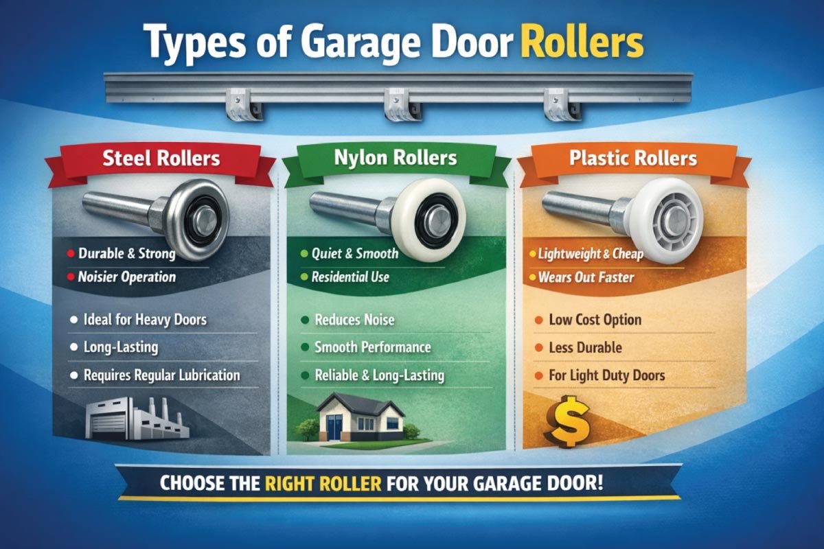 Types of Garage Door Roller