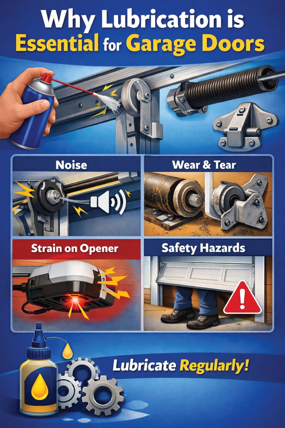 Why Lubrication is Essential for Garage Doors