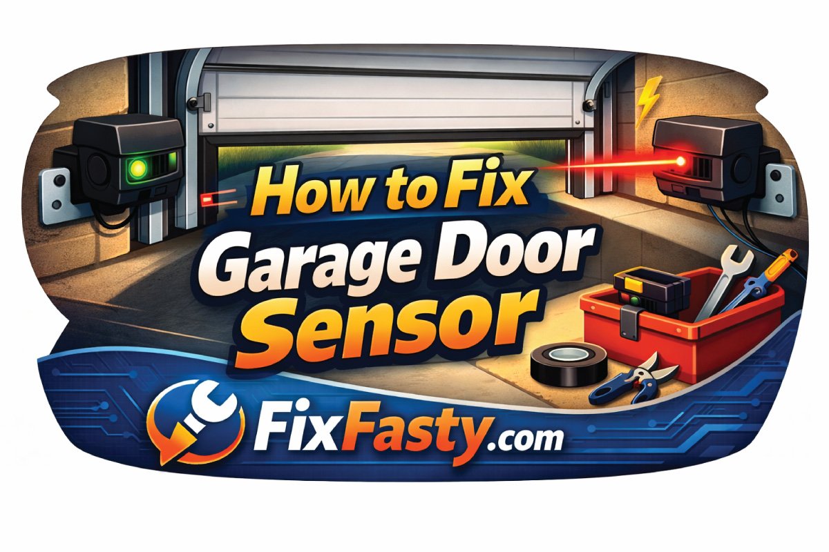 how to fix garage door sensor