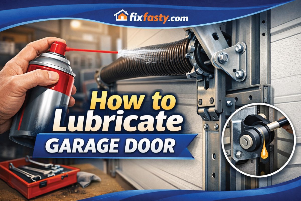 how to lubricate garage door