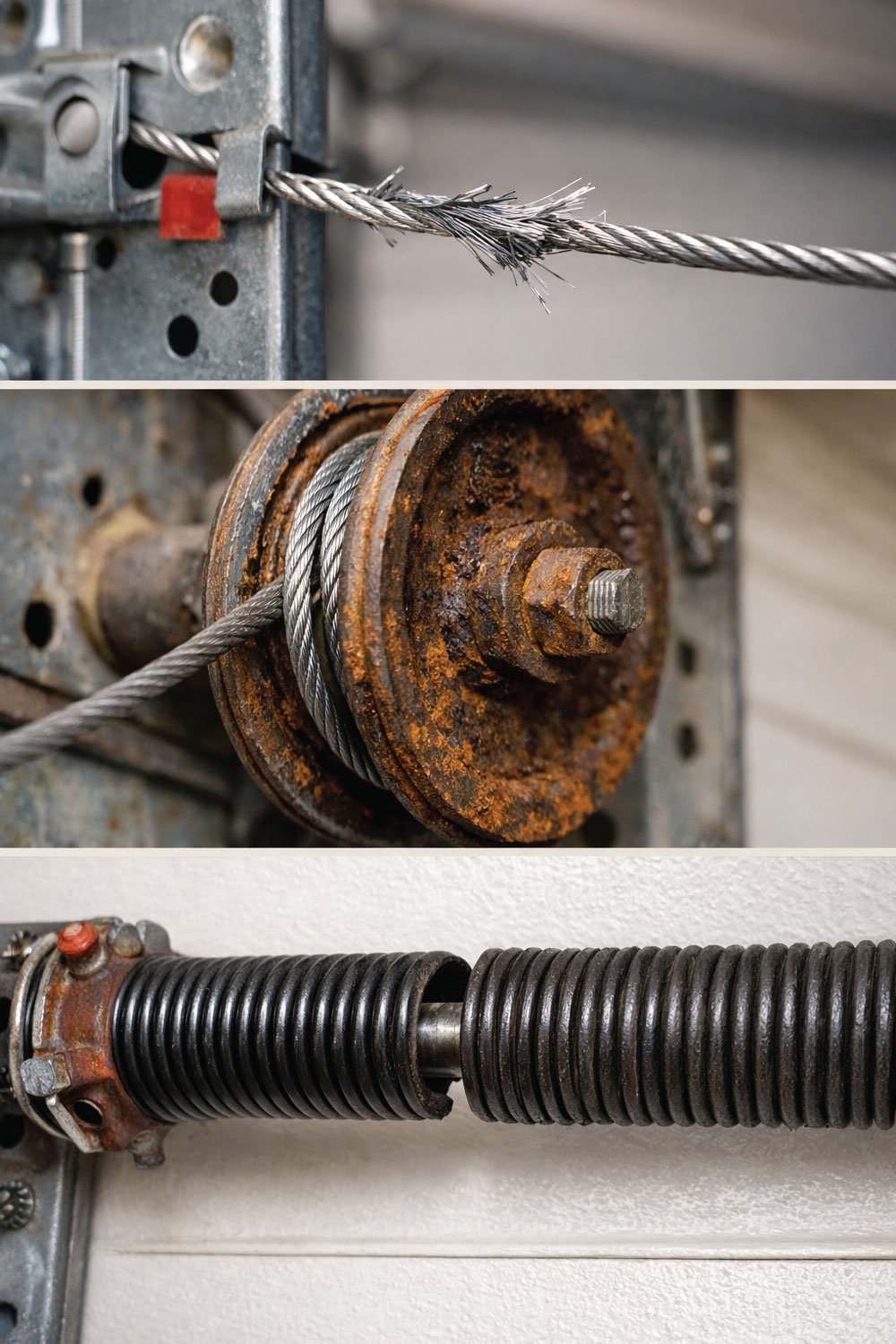 Check Cables and Springs Visually Only