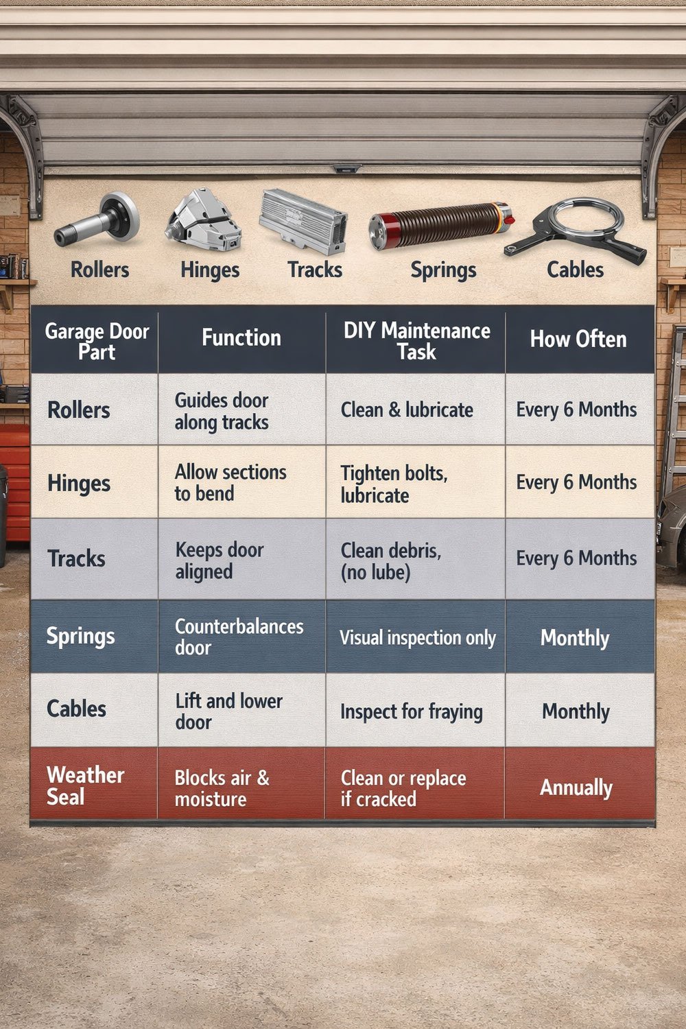 Essential Garage Door Parts & DIY Care Guide