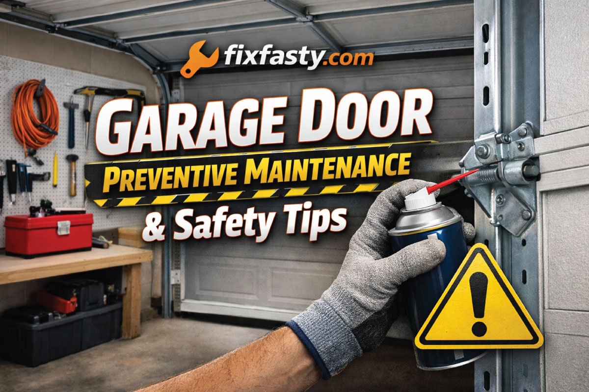 Garage Door Preventive Maintenance Guide & Safety Tips