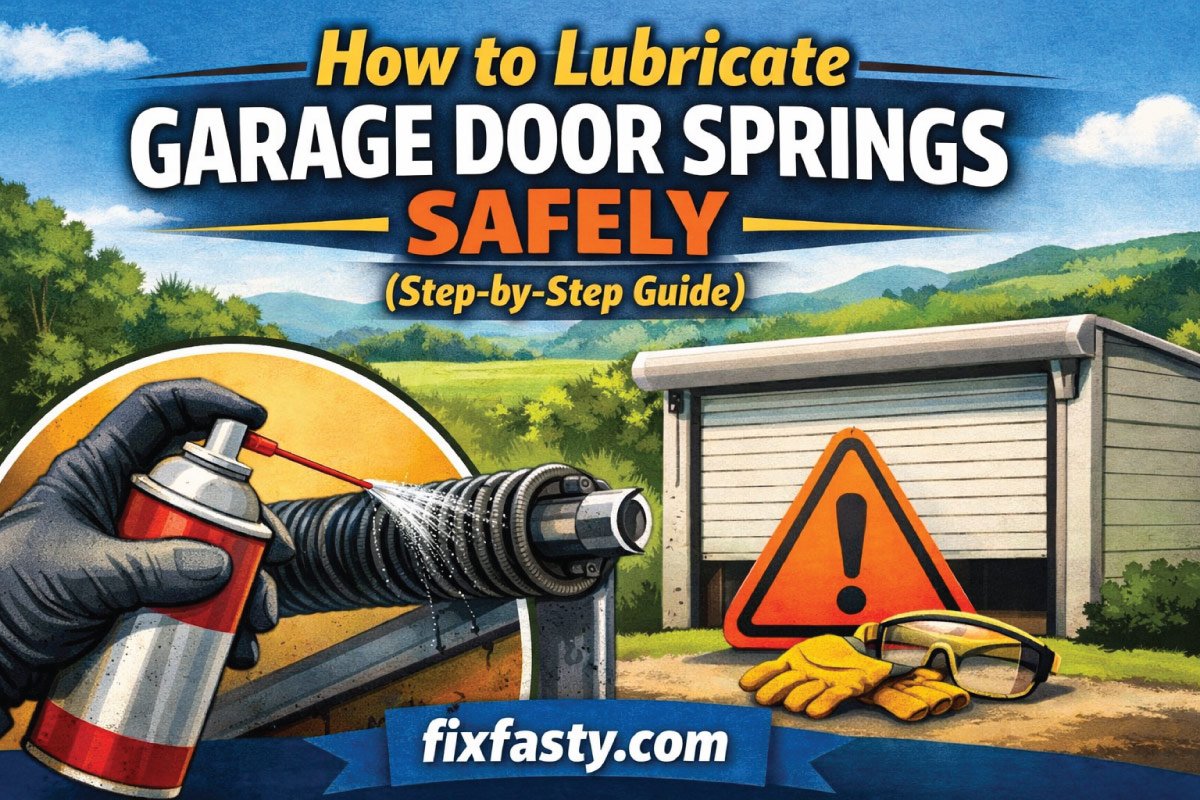 How to Lubricate Garage Door Springs Safely (Step-by-Step Guide)