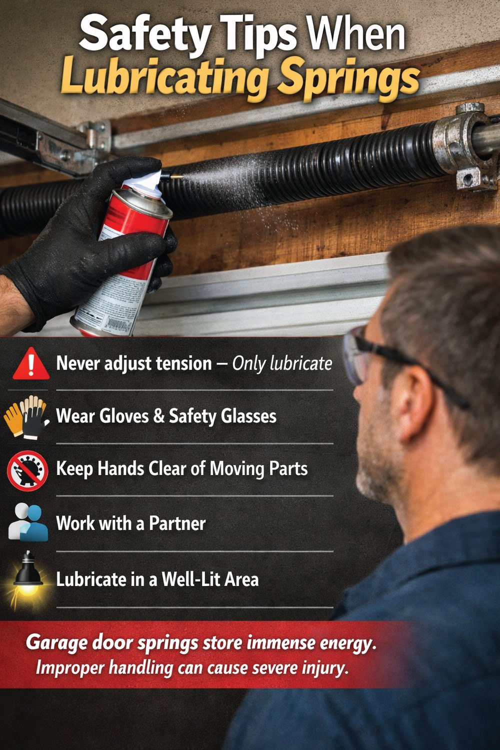 Safety Tips When Lubricating Springs