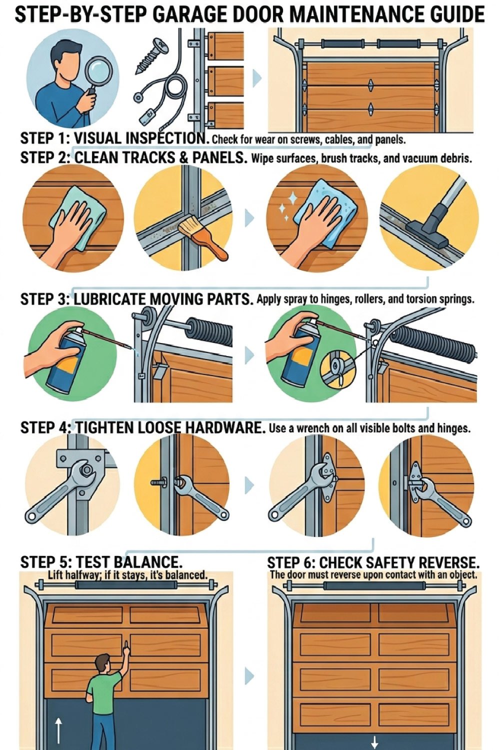 Step-by-Step Garage Door Maintenance Guide