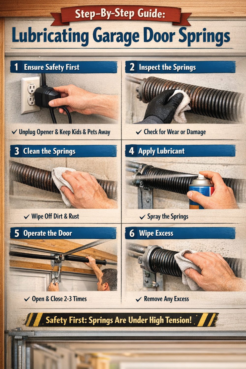 Step-by-Step Guide: Lubricating Garage Door Springs