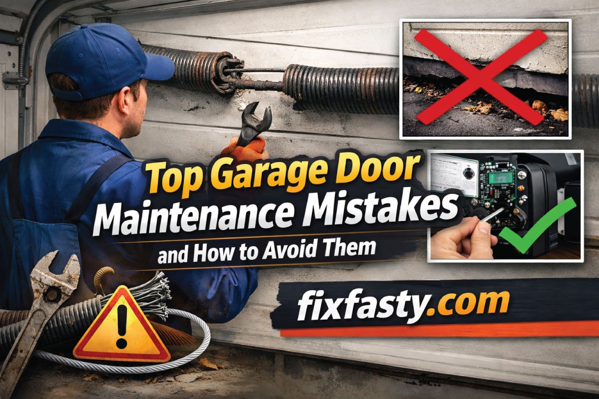 Top Garage Door Maintenance Mistakes and How to Avoid Them