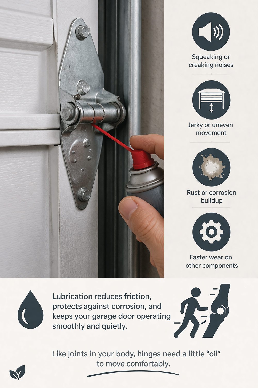 Why Garage Door Hinges Need Lubrication