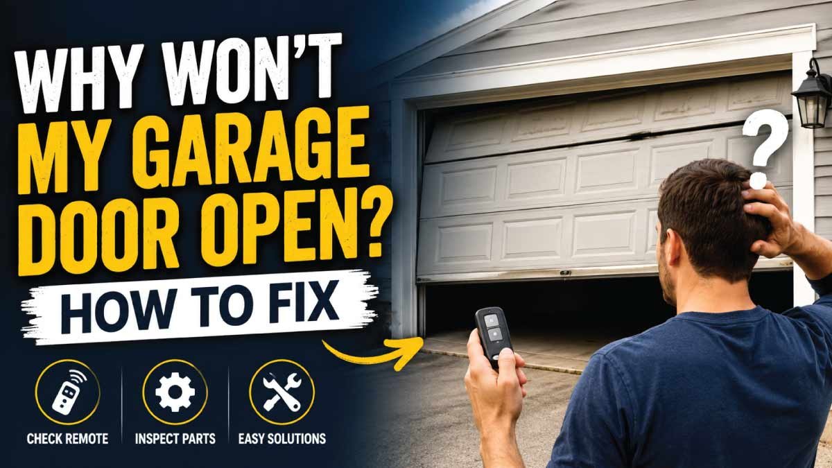 Why Won’t My Garage Door Open? How To Fix