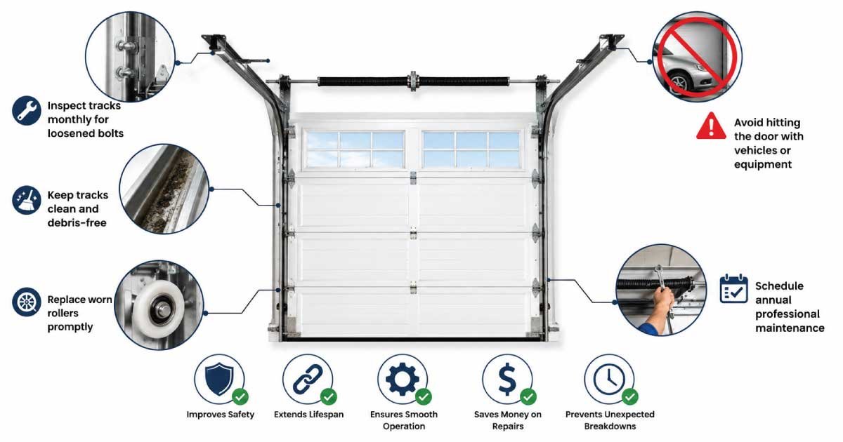 How to Prevent Garage Doors from Going Off Track Again