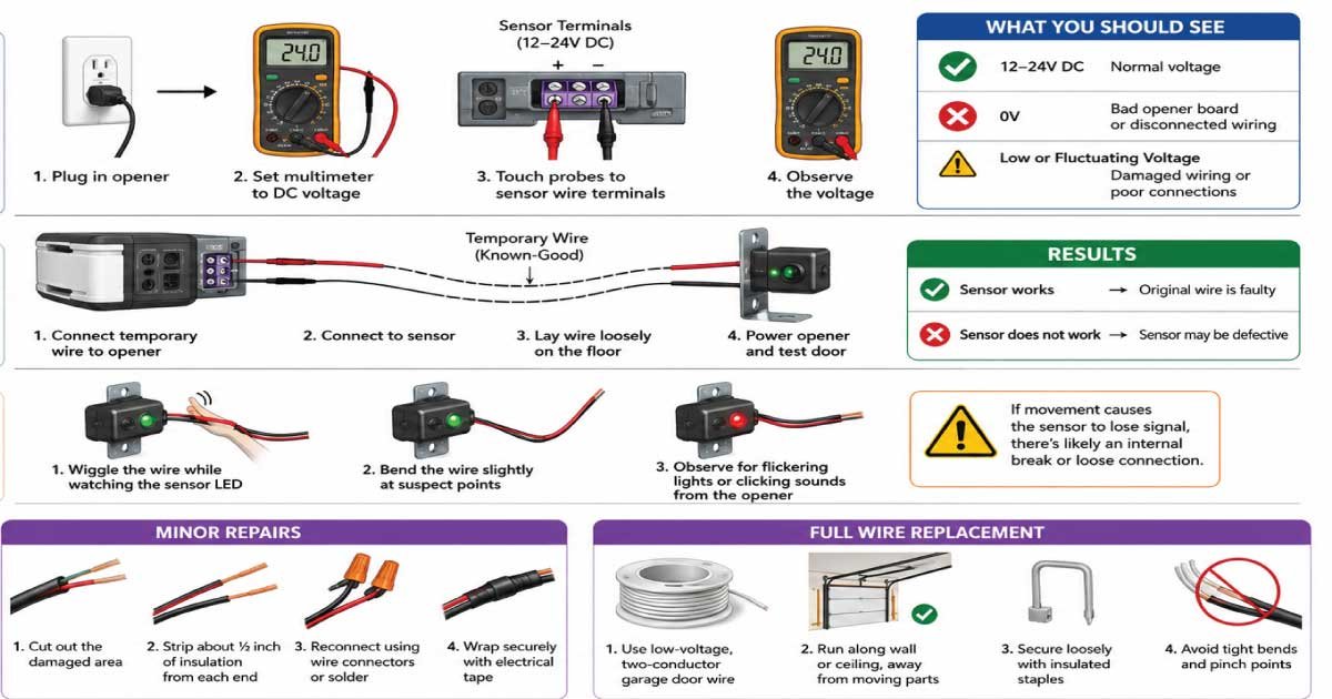 Test Sensor Wire Voltage