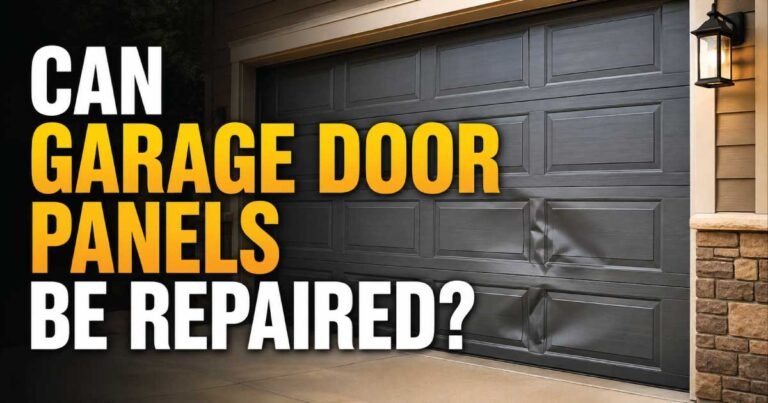 Can Garage Door Panels Be Repaired