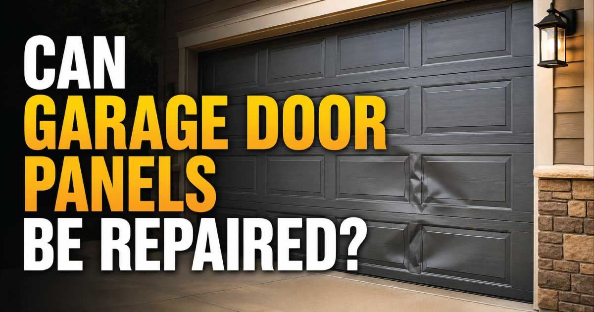 Can Garage Door Panels Be Repaired