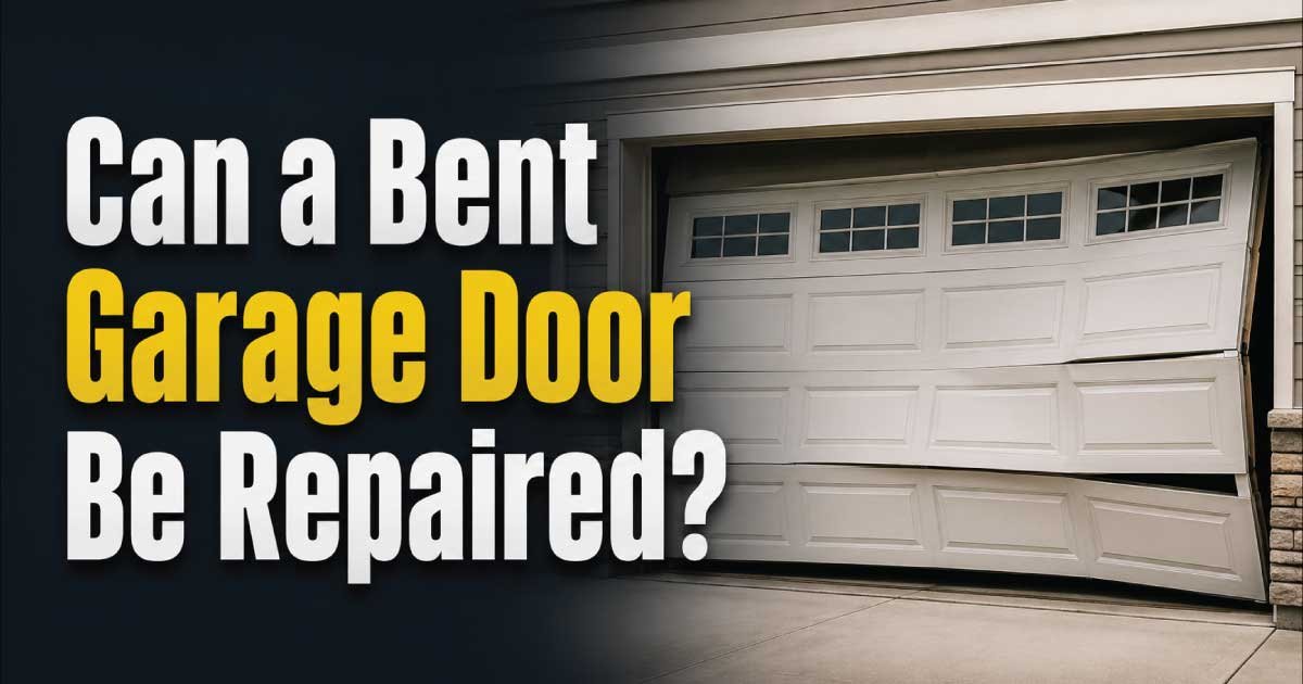 Can a Bent Garage Door Be Repaired