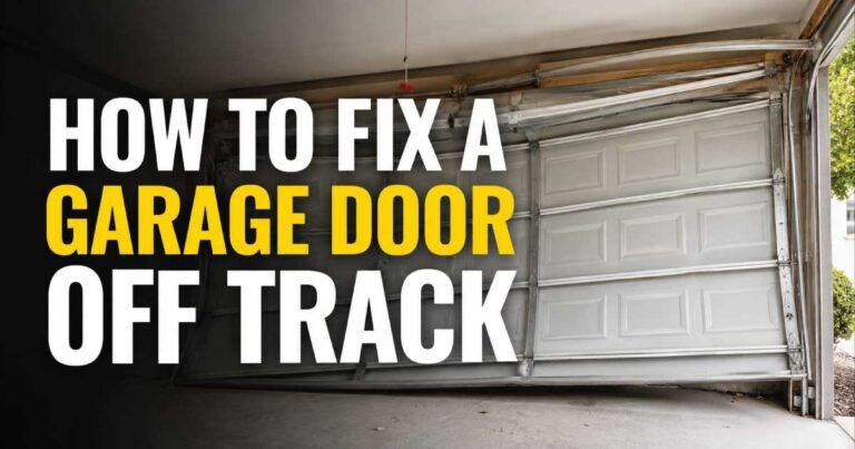 How to Fix a Garage Door Off Track