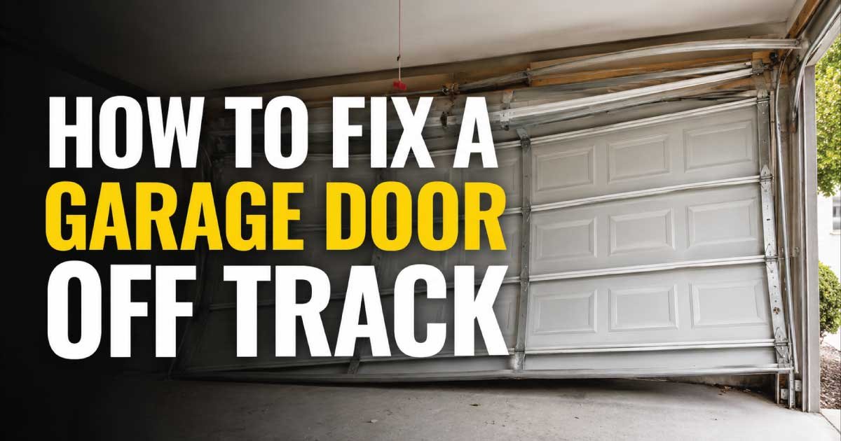 How to Fix a Garage Door Off Track