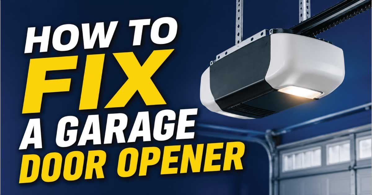 How to Fix a Garage Door Opener