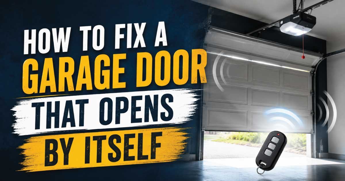 How to Fix a Garage Door That Opens by Itself