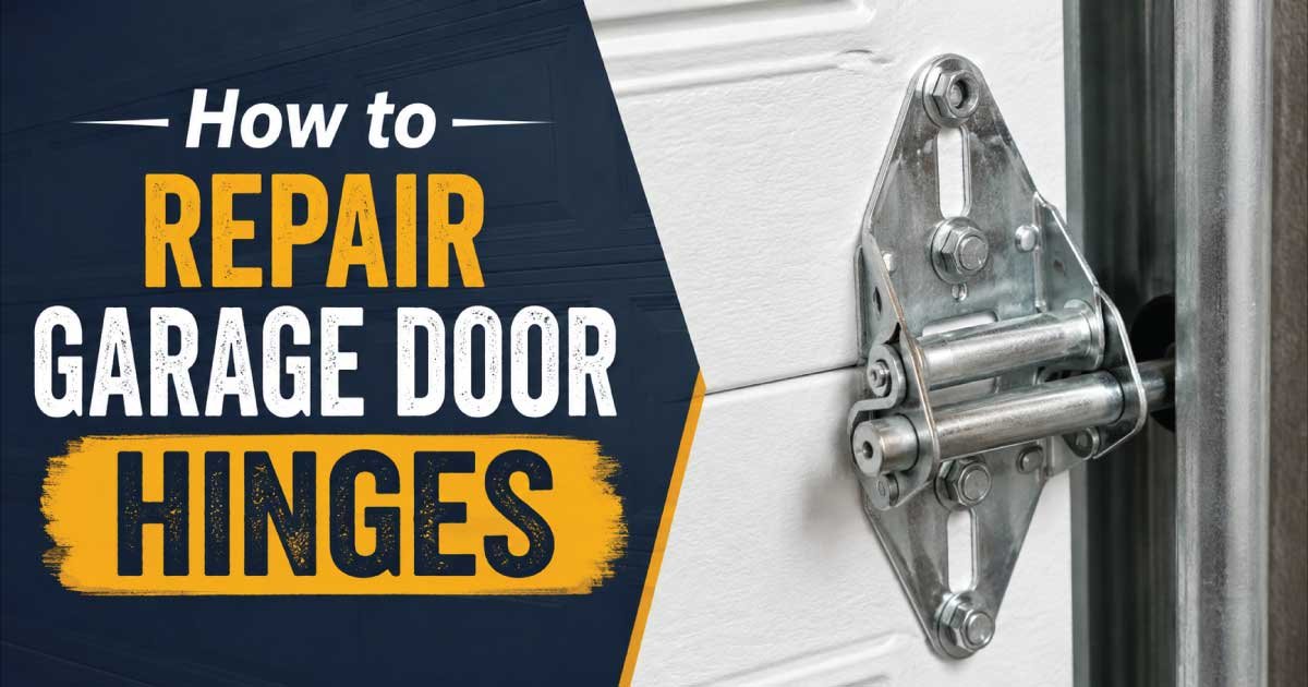 How to Repair Garage Door Hinges