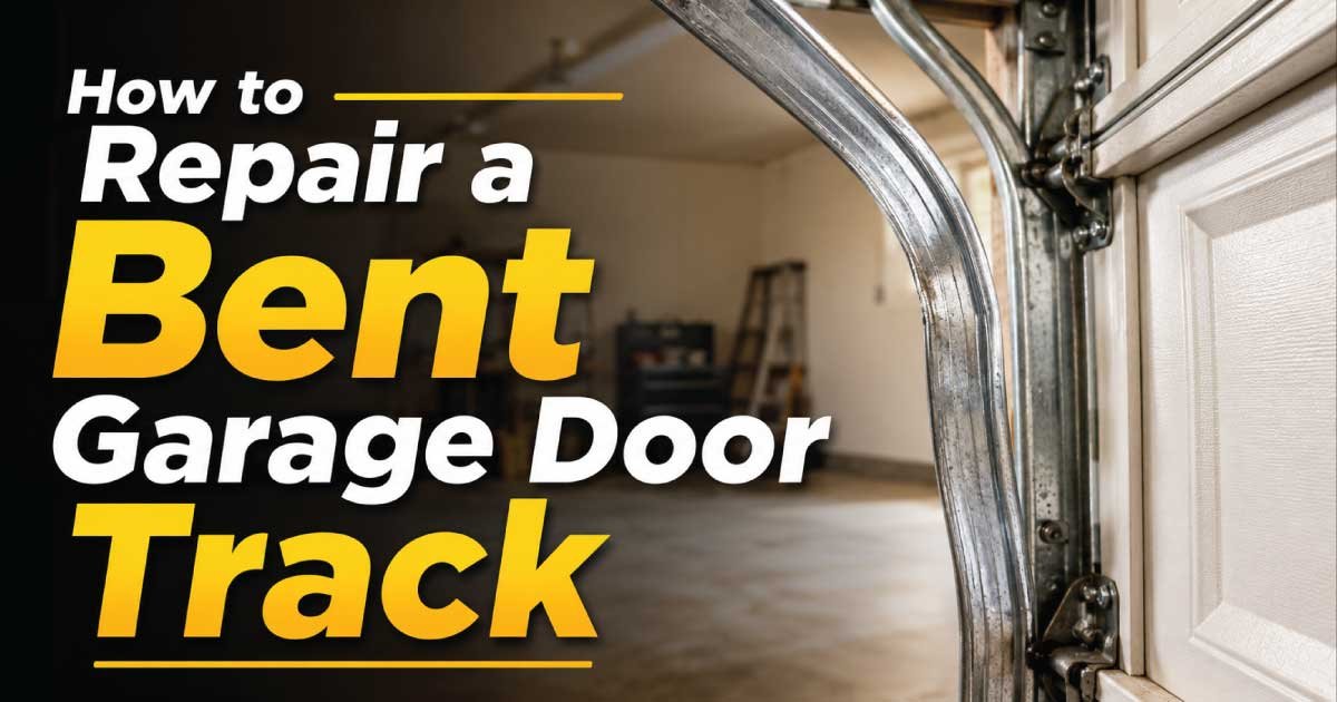 How to Repair a Bent Garage Door Track