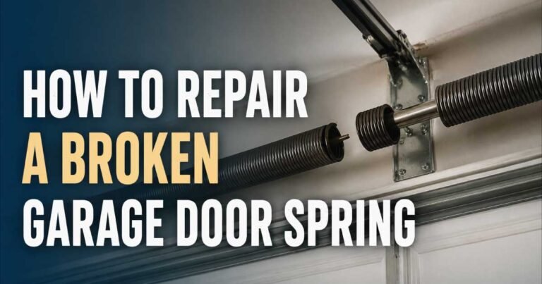 How to Repair a Broken Garage Door Spring