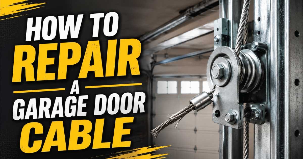 How to Repair a Garage Door Cable