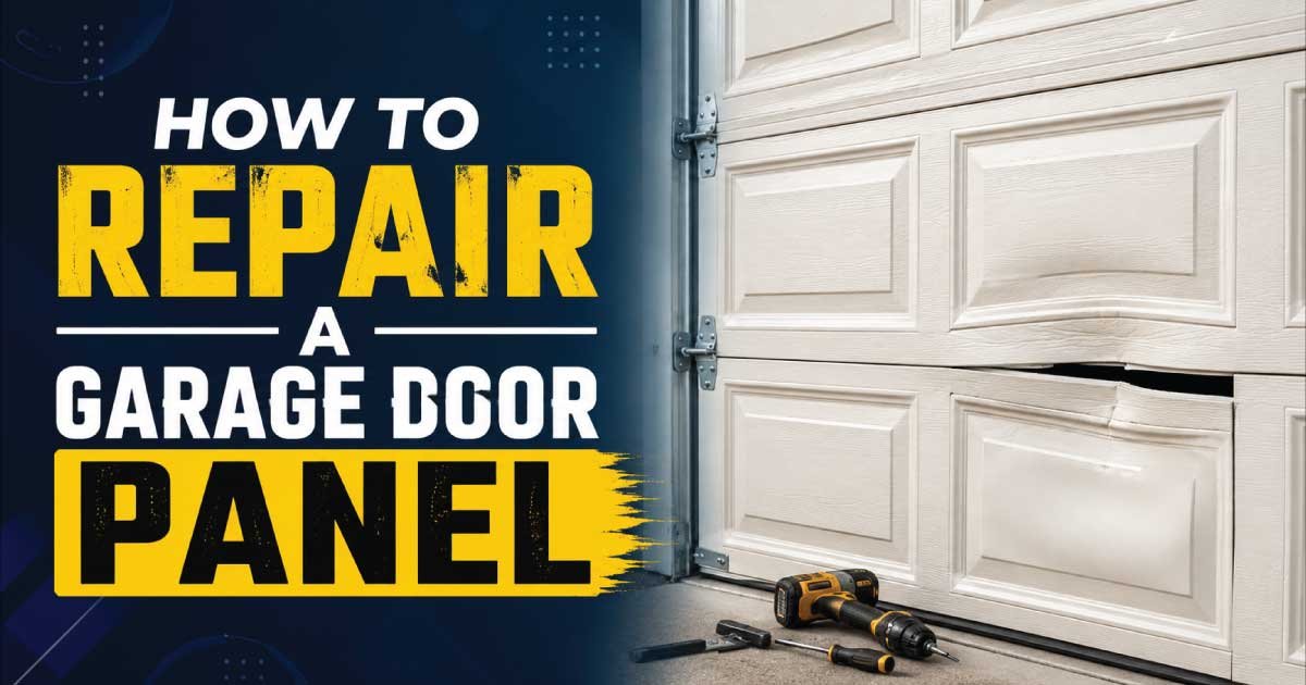 How to Repair a Garage Door Panel