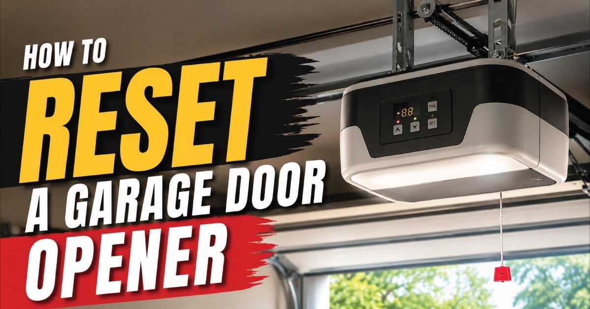 How to Reset a Garage Door Opener
