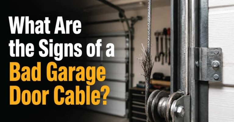 What Are the Signs of a Bad Garage Door Cable?